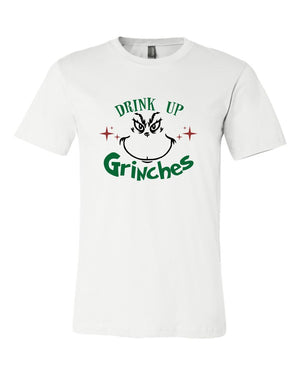 Grinch Face Drink Up Grinches Boutique Tee
