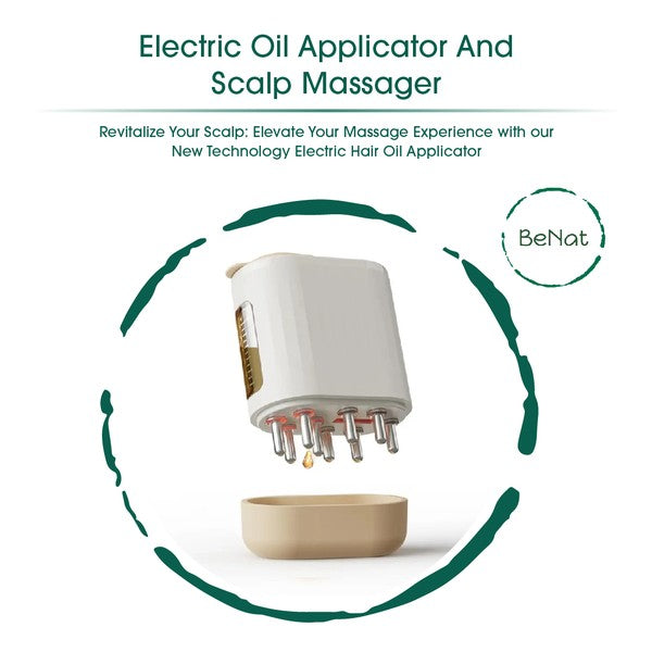 Electric Oil Applicator Scalp Massager 2 in 1.