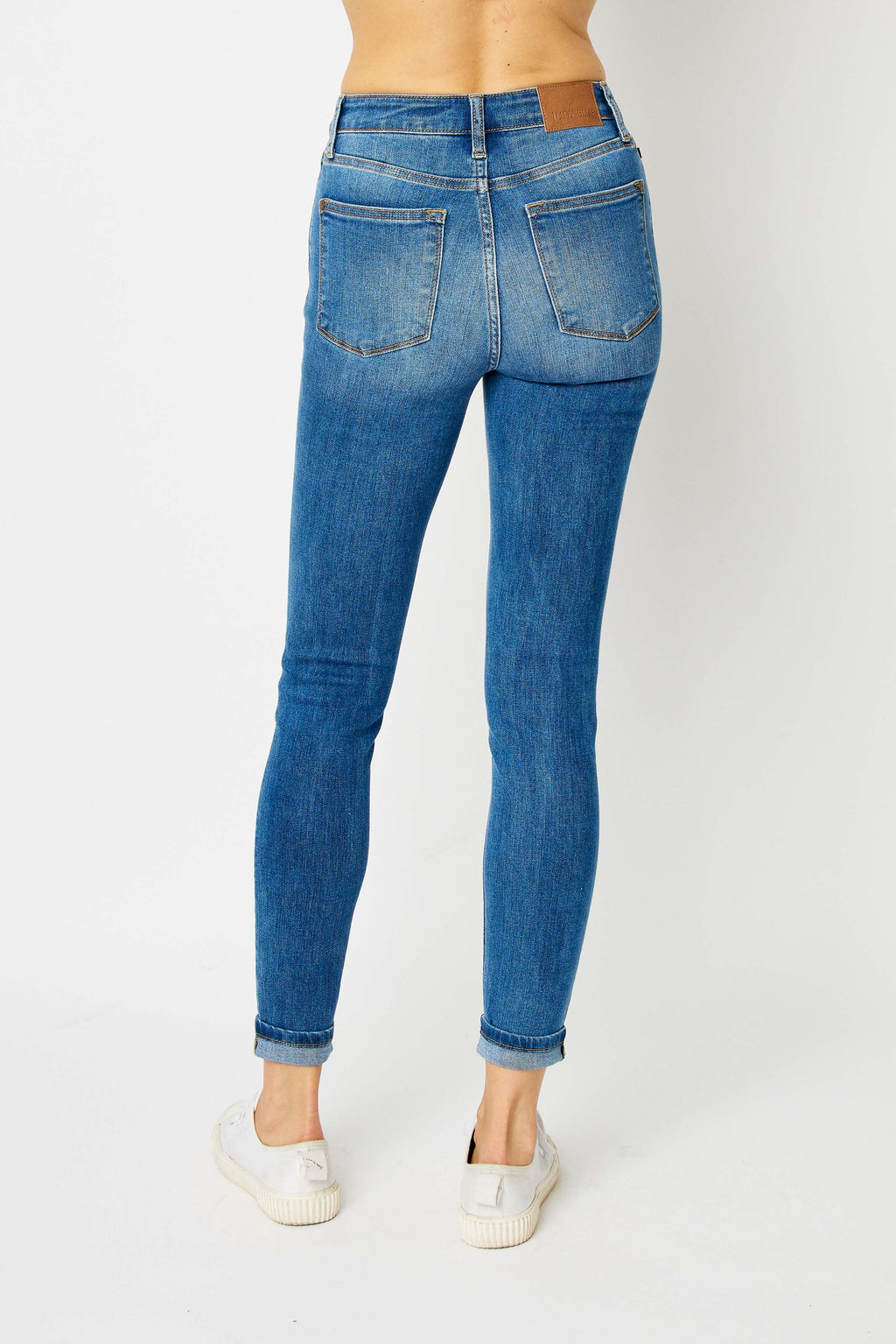 Judy Blue HW Cuffed Hem Skinnys