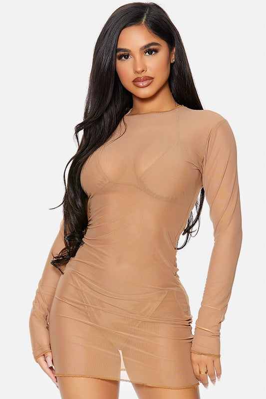 Cover Me Mesh Pool Swimwear Dress