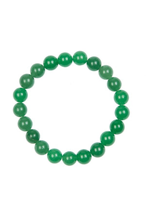 Green Aventurine Stone Stretch Men Bracelet B3240