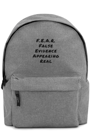 F.E.A.R. Embroidered Backpack