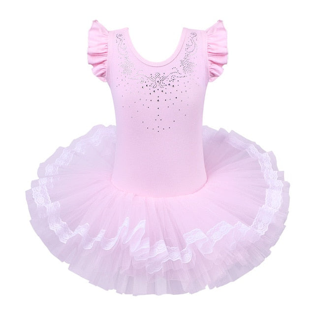 Girls Ballet Tutu Tulle Dress