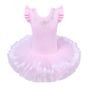 Girls Ballet Tutu Tulle Dress
