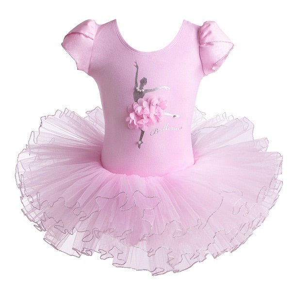 Girls Ballet Tutu Tulle Dress