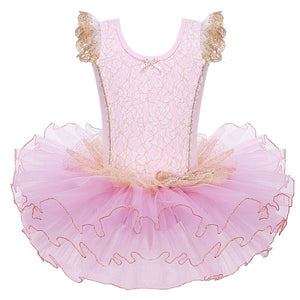 Girls Ballet Tutu Tulle Dress