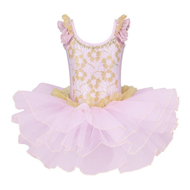 Girls Ballet Tutu Tulle Dress