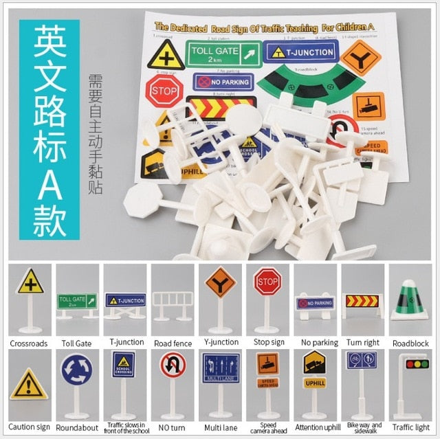 Children's Traffic Car Play Pad Parking Scene