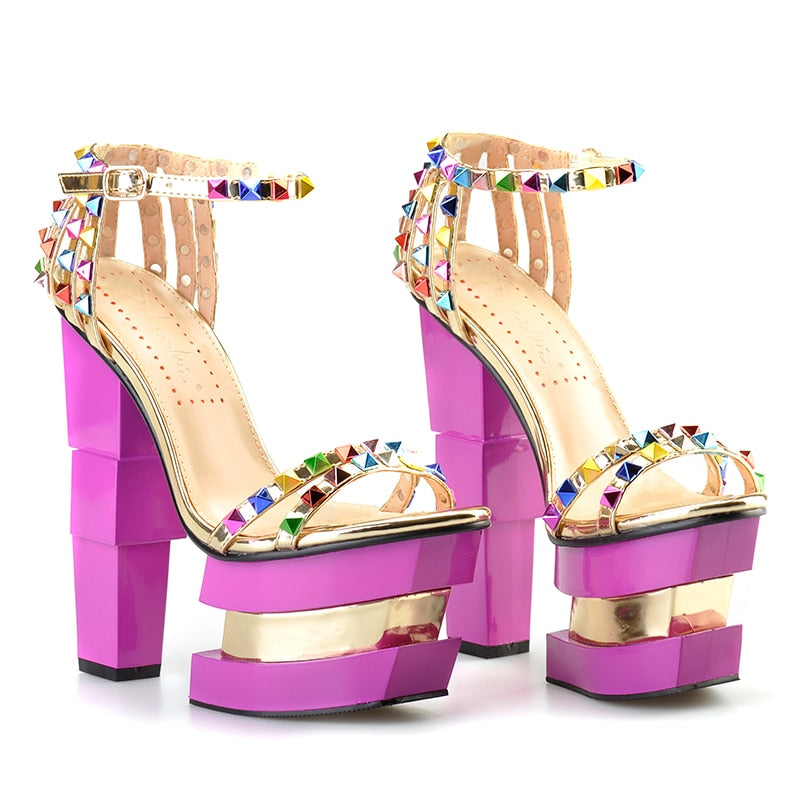 Strange Style Chunky Platform Heels