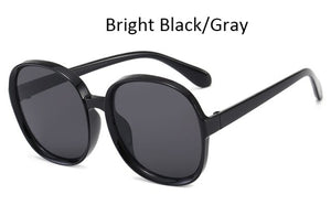 Luxury big frame vintage sungradient Glasses fashion shades Brand designer sunglass
