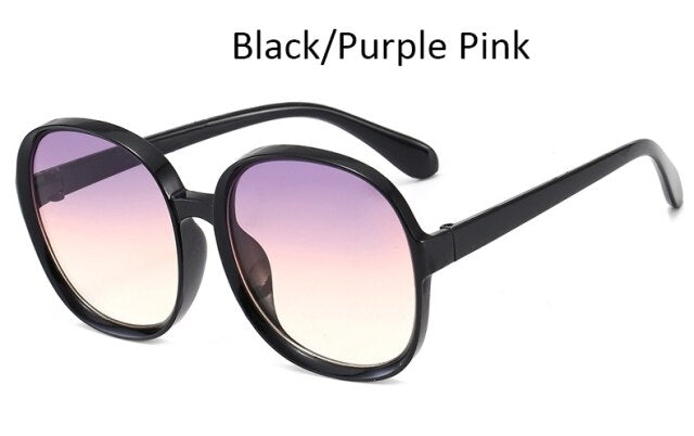 Luxury big frame vintage sungradient Glasses fashion shades Brand designer sunglass