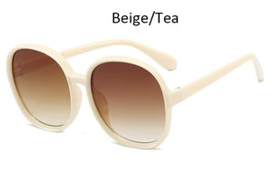 Luxury big frame vintage sungradient Glasses fashion shades Brand designer sunglass