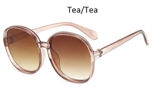 Luxury big frame vintage sungradient Glasses fashion shades Brand designer sunglass