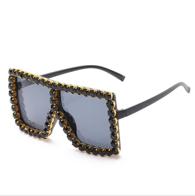 Vintage Big Square Oversized Sunglasses