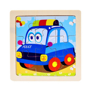 Mini Size 11*11CM Kids Toy Wood Puzzles